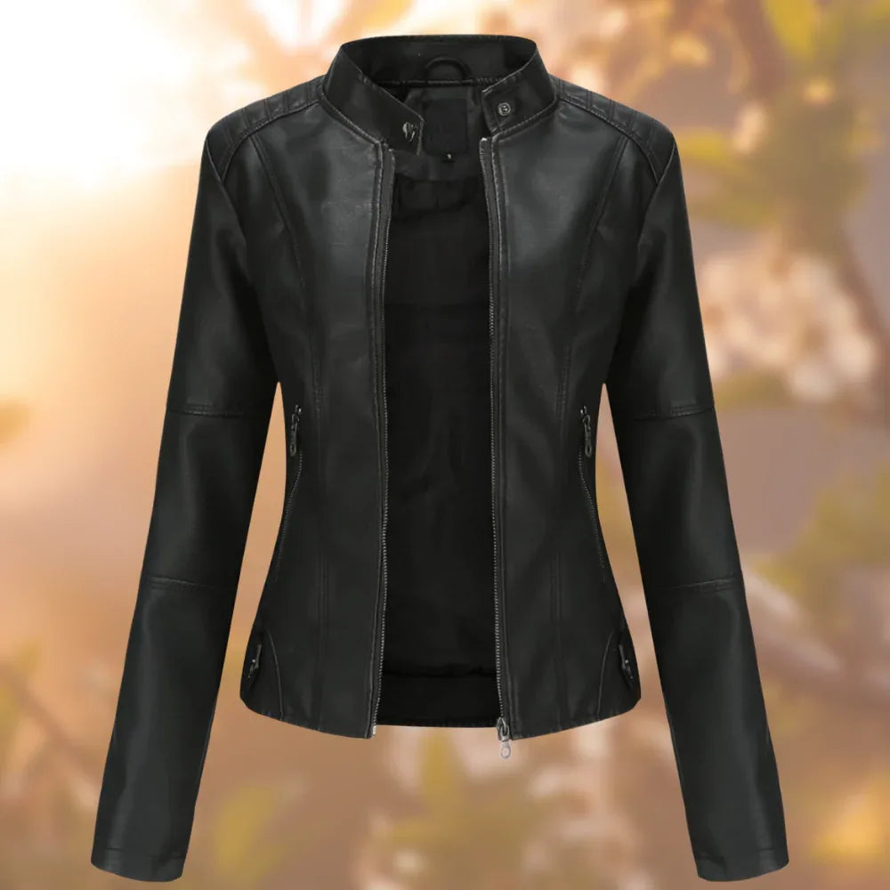Savannah | Stylish leather jacket - MABEL LONDON