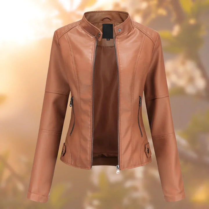 Savannah | Stylish leather jacket - MABEL LONDON