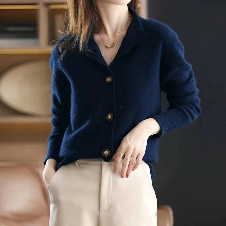 ELARA™ | Luxe Buttoned Sweater - MABEL LONDON