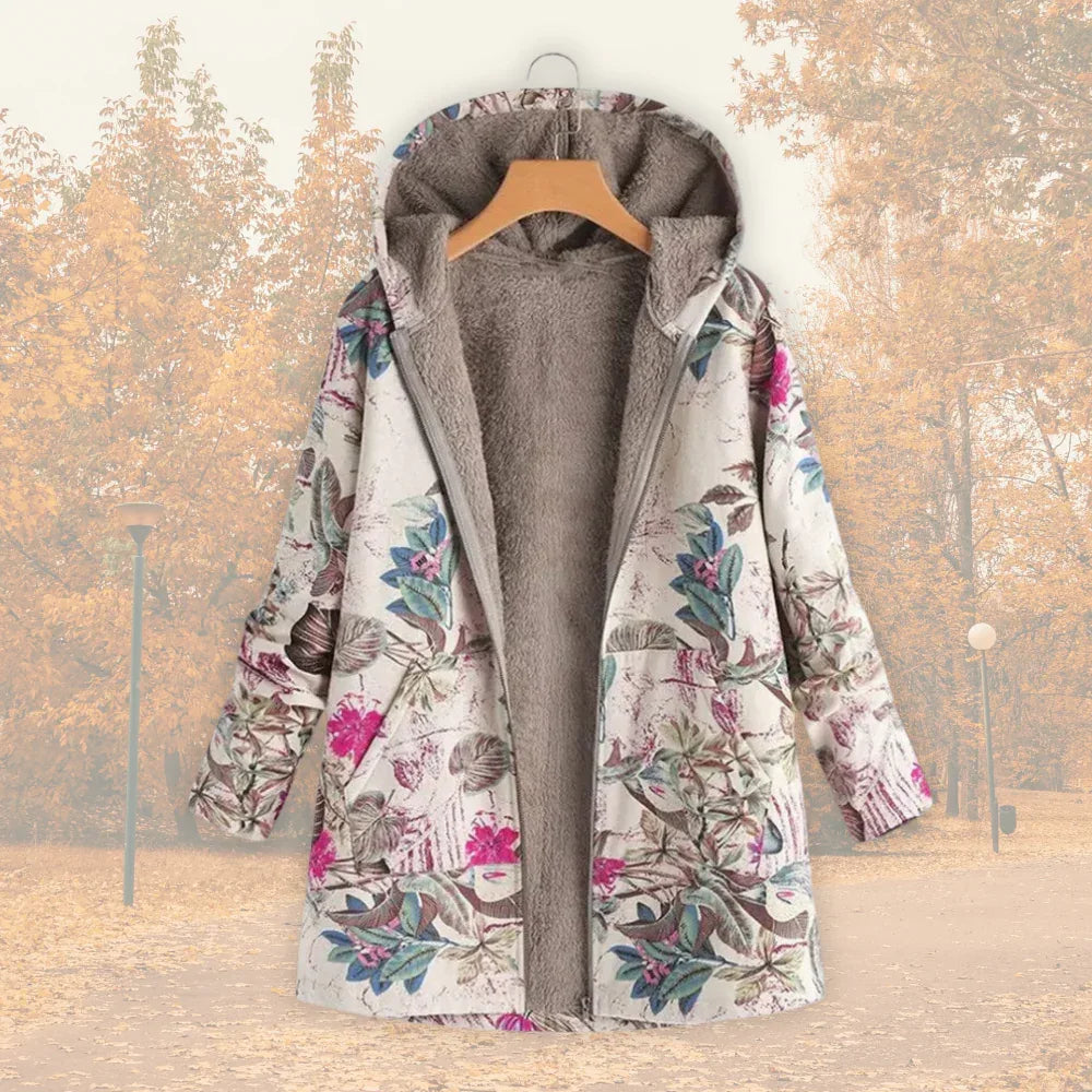 Eva | Warm jacket with fleece lining - MABEL LONDON