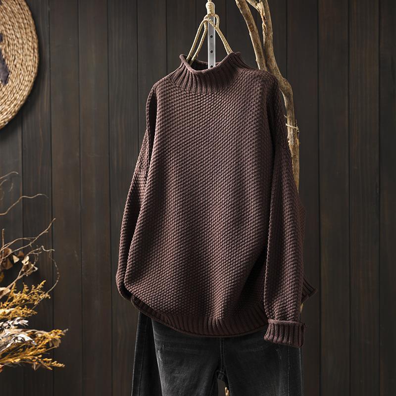 GRACE™ | Relaxed Fit Waffle Sweater - MABEL LONDON
