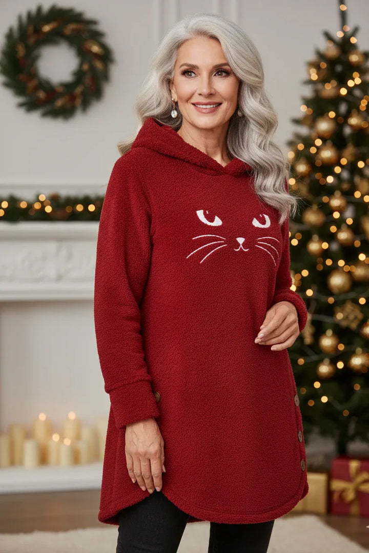 Kira – Cozy Cat Hoodie - MABEL LONDON