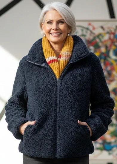Nova – Cozy Sherpa Zip Jacket - MABEL LONDON
