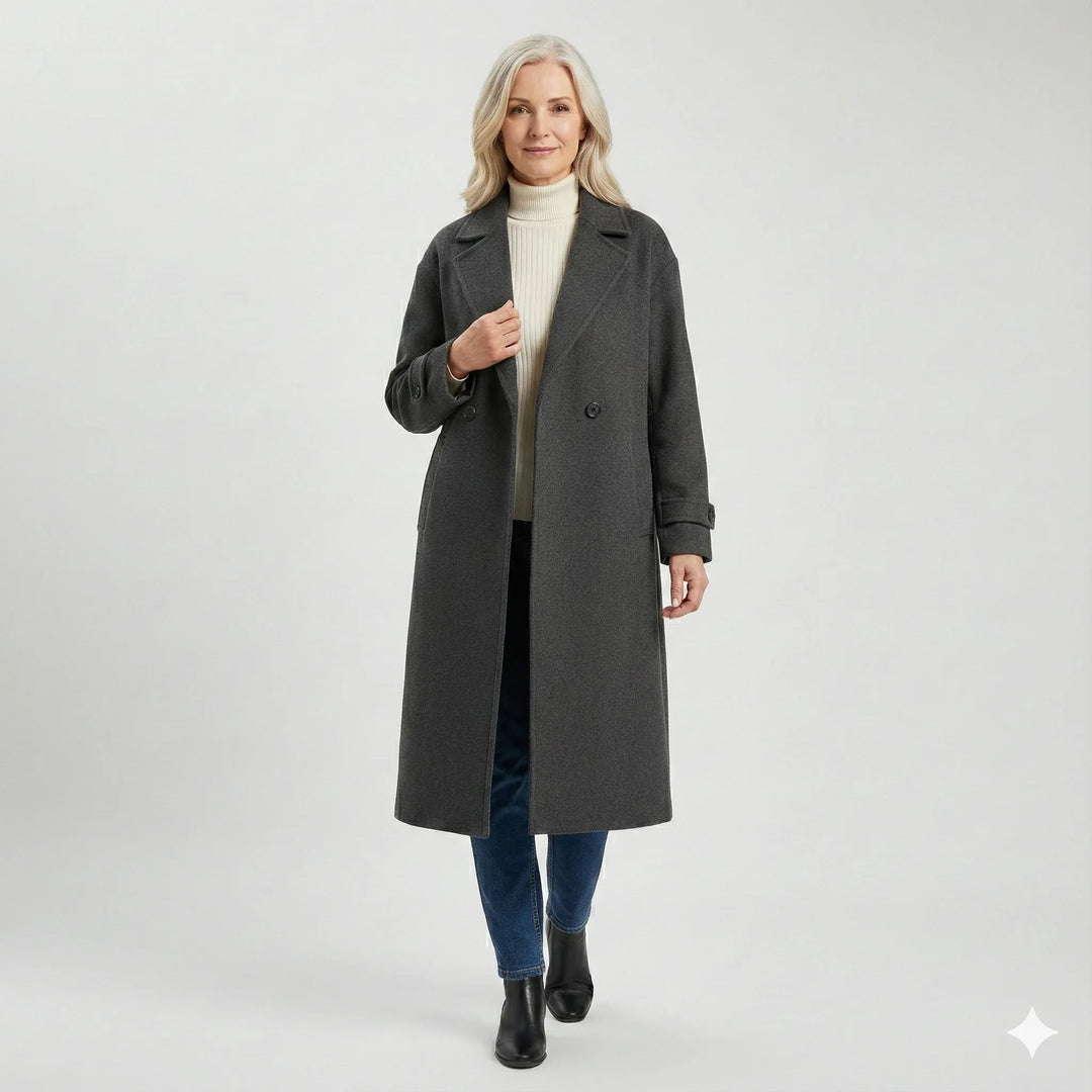 Elora - Longline Luxe Coat - MABEL LONDON