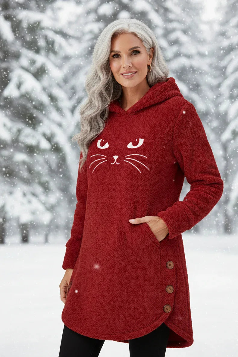 Kira – Cozy Cat Hoodie - MABEL LONDON
