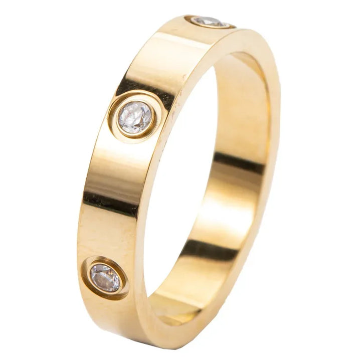 MONA™ – Sleek Modern Gold Ring - MABEL LONDON