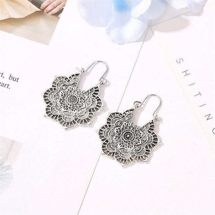 Lotus Mandala Earrings - MABEL LONDON