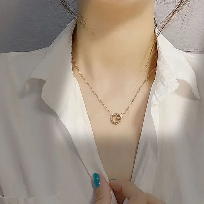 CYNTHIA™ – Roman Numeral Charm Necklace - MABEL LONDON