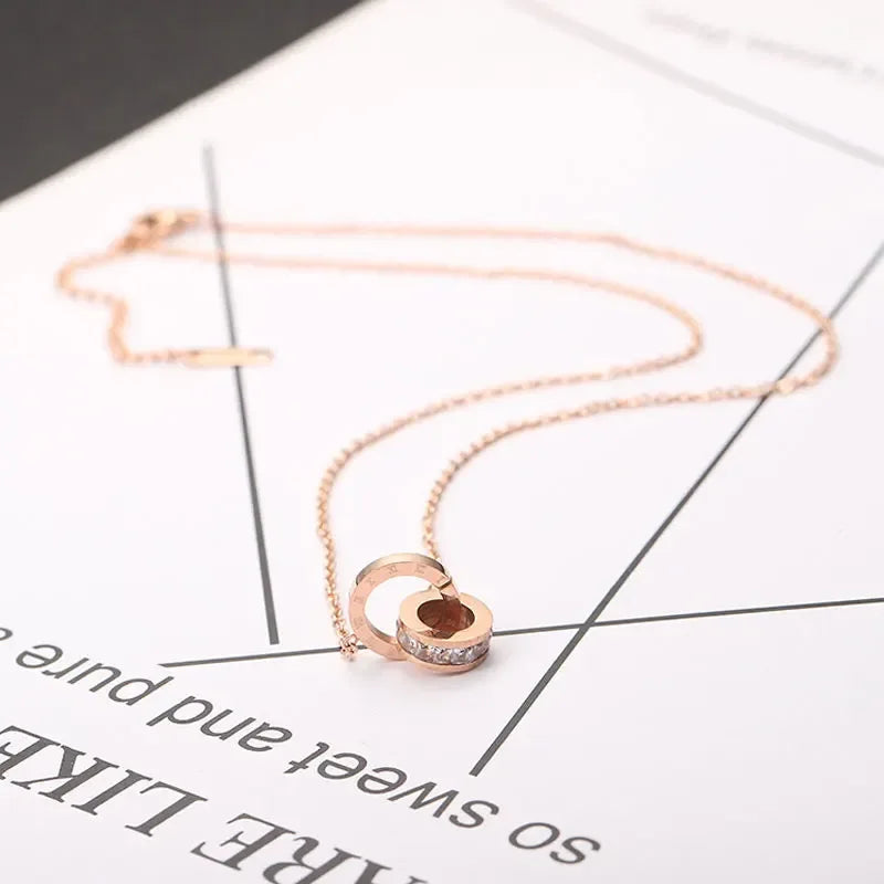 CYNTHIA™ – Roman Numeral Charm Necklace - MABEL LONDON