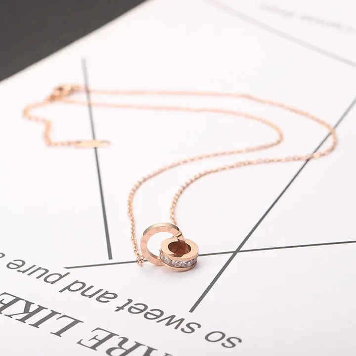 CYNTHIA™ – Roman Numeral Charm Necklace - MABEL LONDON