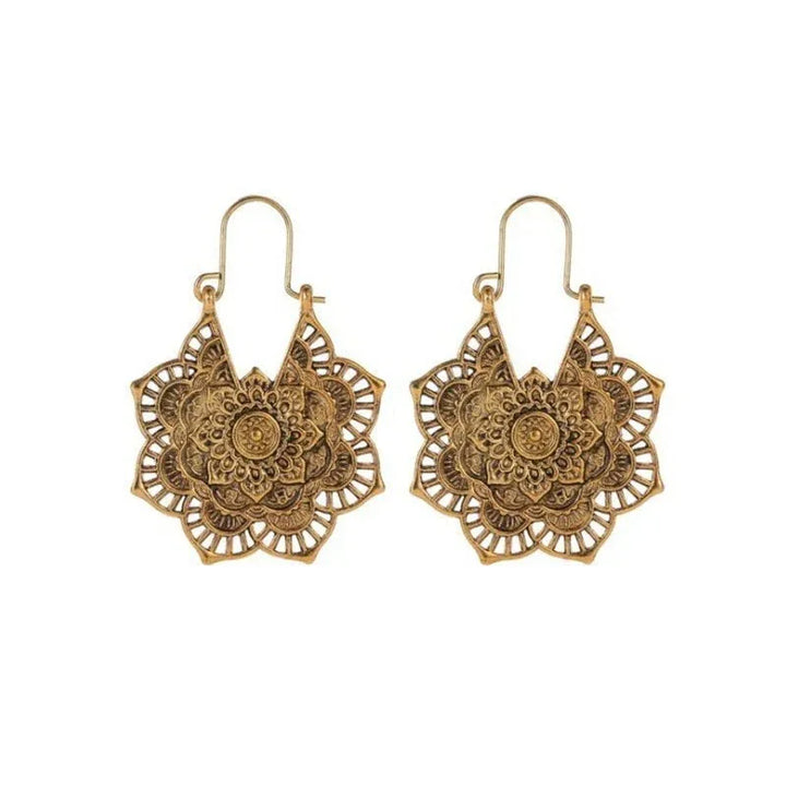 Lotus Mandala Earrings - MABEL LONDON