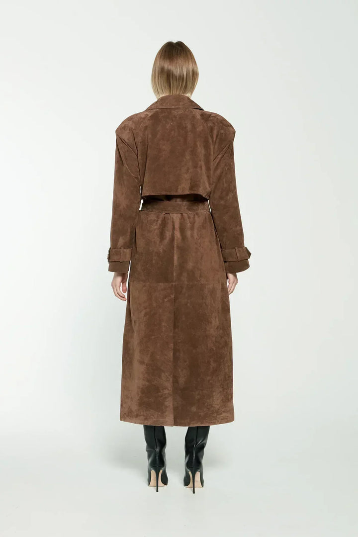 CHANTAL™ - Classic Belted Trench Coat - MABEL LONDON