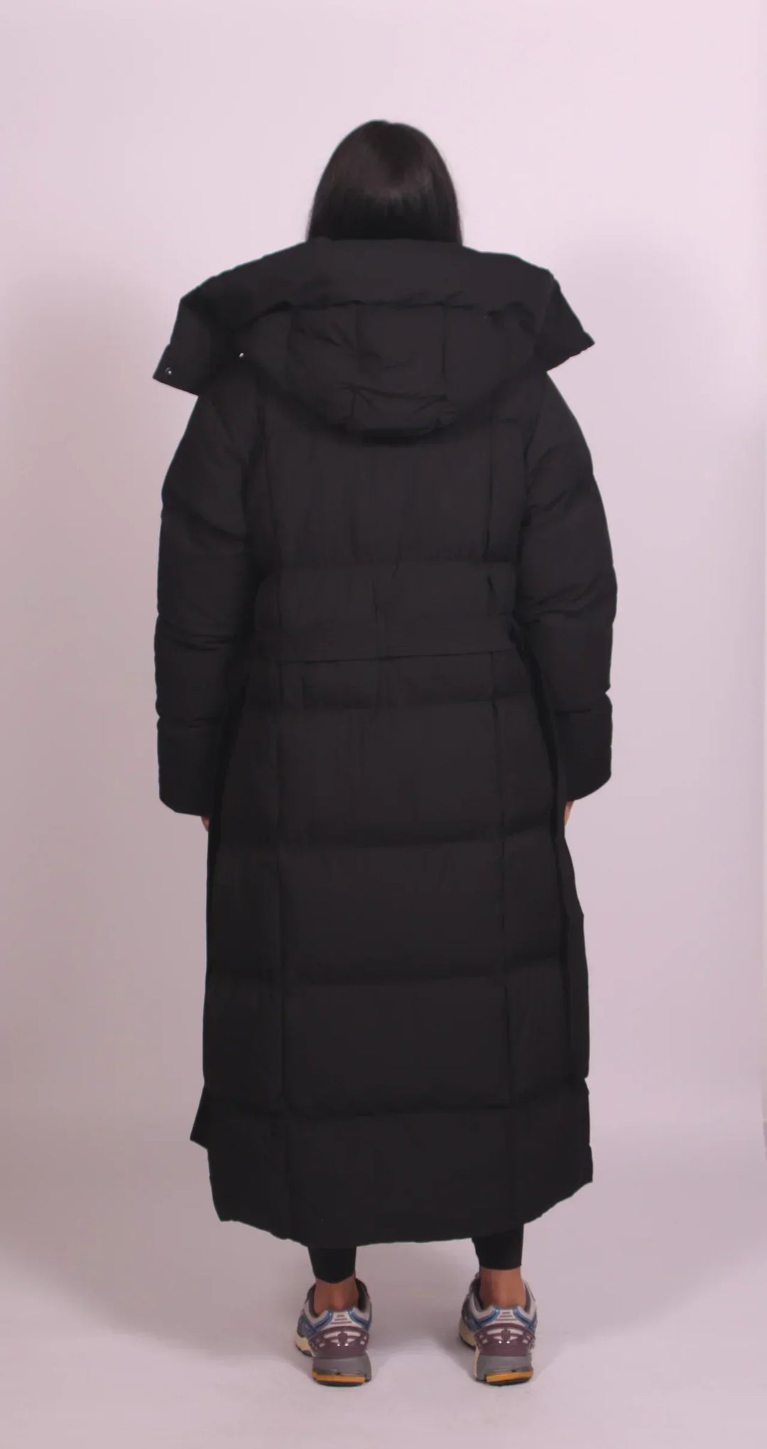 Carmen - Long Belted Puffer Coat - MABEL LONDON