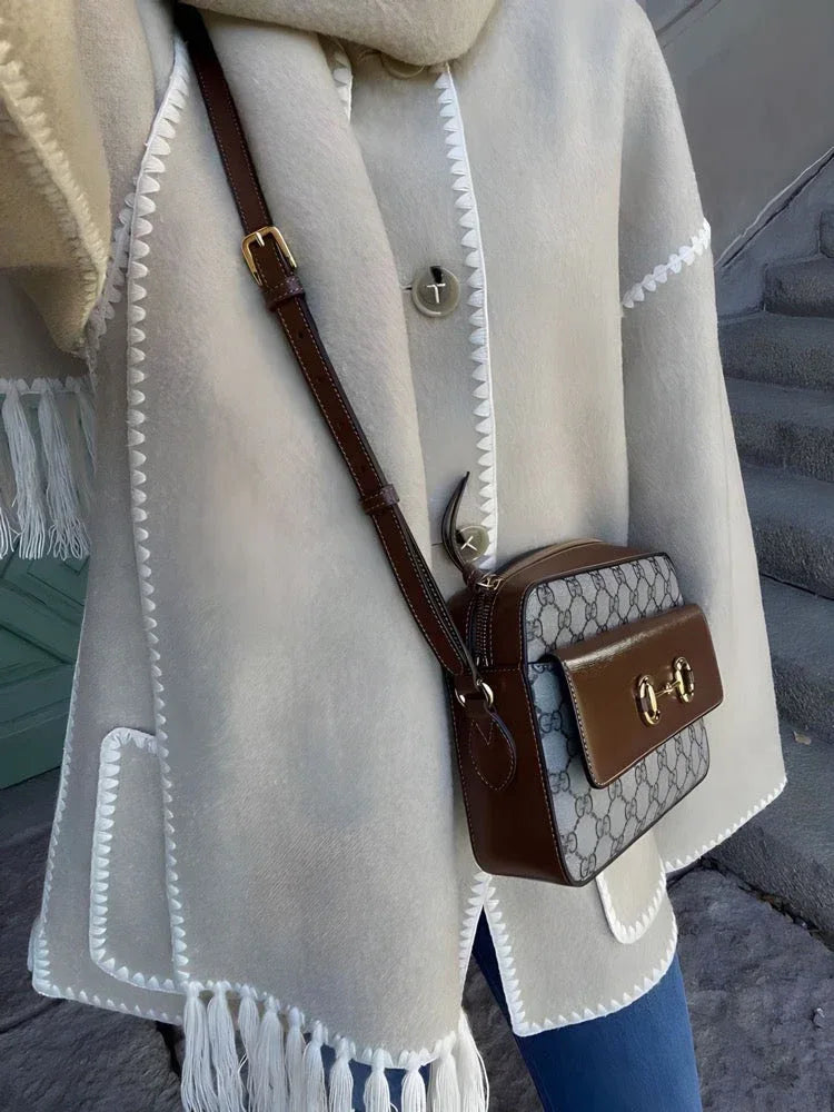 Zyra | Fringed Scarf Jacket - MABEL LONDON