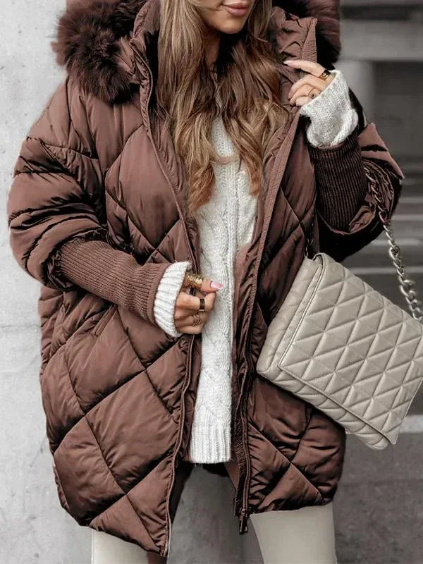 KARINA™ - Quilted Luxe Winter Jacket - MABEL LONDON