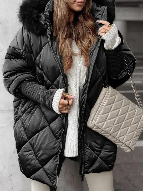 KARINA™ - Quilted Luxe Winter Jacket - MABEL LONDON