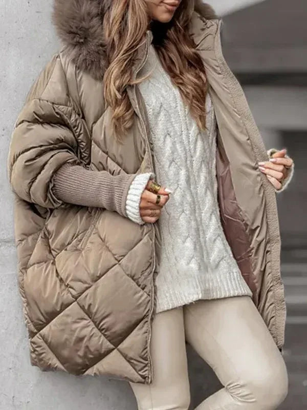 KARINA™ - Quilted Luxe Winter Jacket - MABEL LONDON