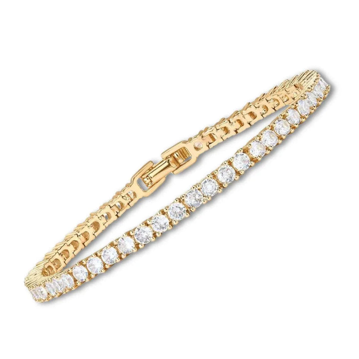 Moissanite Gold Tennis Bracelet - MABEL LONDON