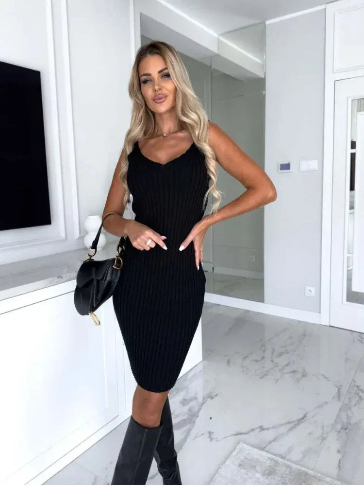 LARISSA™ - Ribbed Knit Two-Piece Set - MABEL LONDON