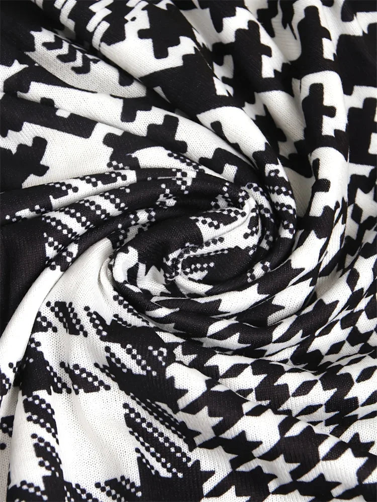 LEONA™ | Sleek Geo-Print Cardigan - MABEL LONDON