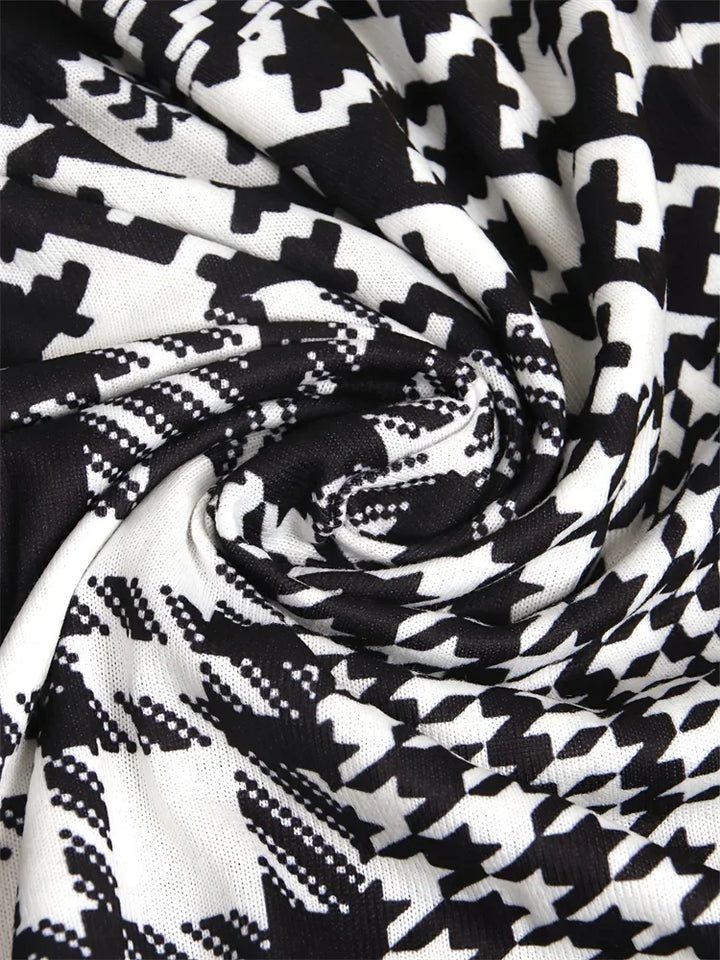 LEONA™ | Sleek Geo-Print Cardigan - MABEL LONDON