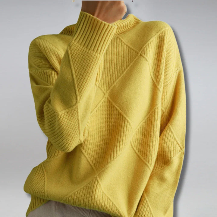 LINLEY™ | Luxe Ribbed Turtleneck Pullover - MABEL LONDON
