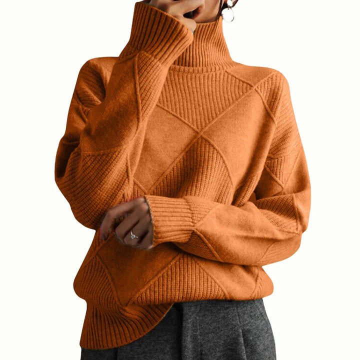 LINLEY™ | Luxe Ribbed Turtleneck Pullover - MABEL LONDON