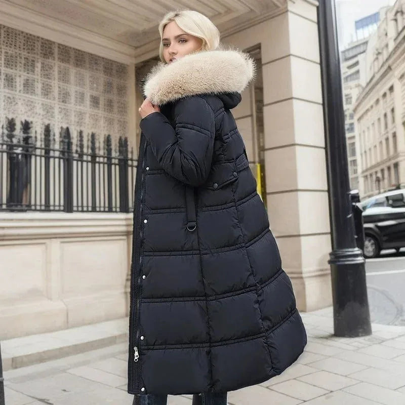 LUCIA™ | Designer Winter Parka with Fur Hood - MABEL LONDON