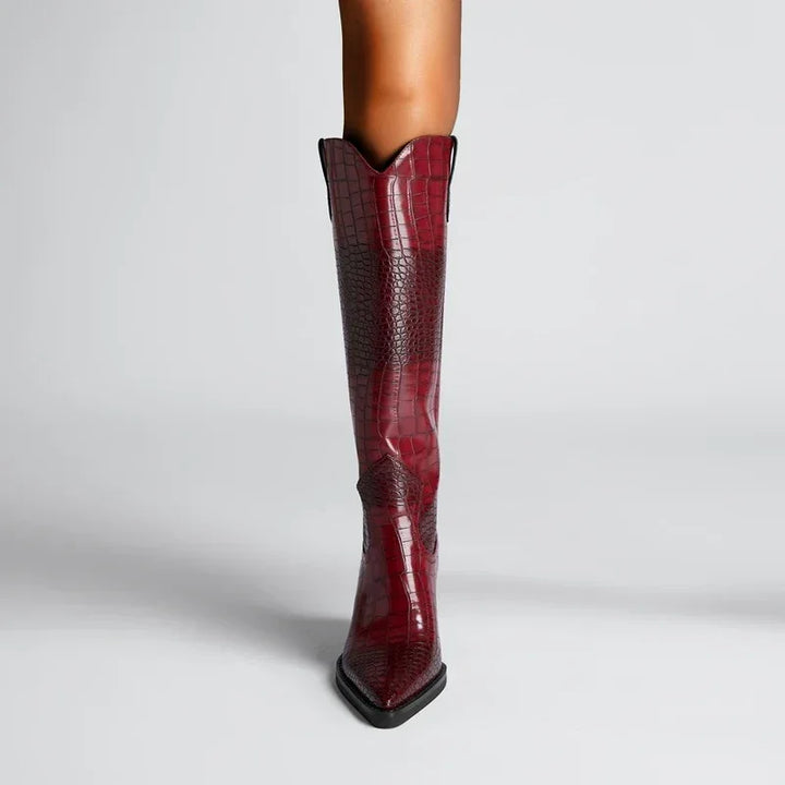 Westline Leather Boots - MABEL LONDON