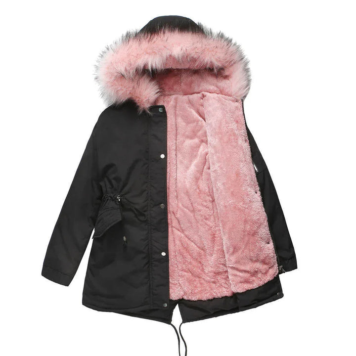 MARINA™ | Warm Velvet-Trimmed Parka - MABEL LONDON
