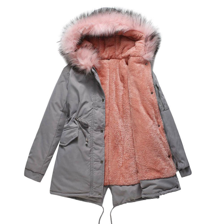 MARINA™ | Warm Velvet-Trimmed Parka - MABEL LONDON