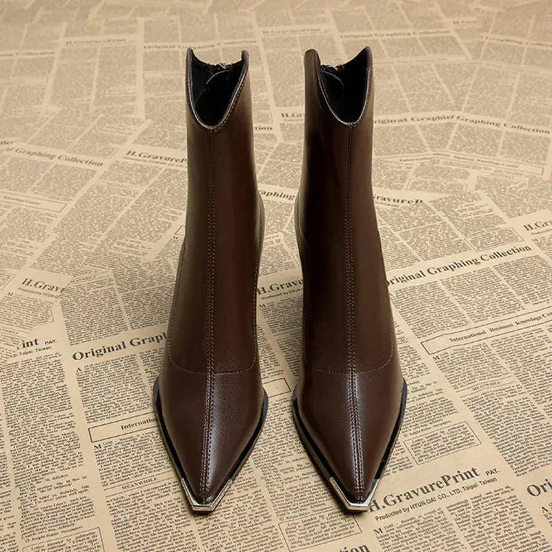 NOX™ - Chrome Tip Chelsea Boots - MABEL LONDON