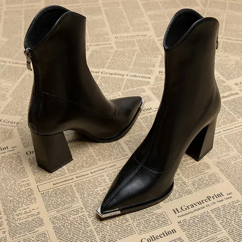 NOX™ - Chrome Tip Chelsea Boots - MABEL LONDON