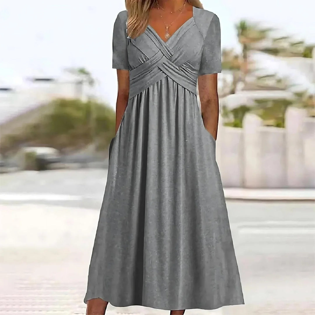 ANGELI™ - Elegant Midi Dress - MABEL LONDON