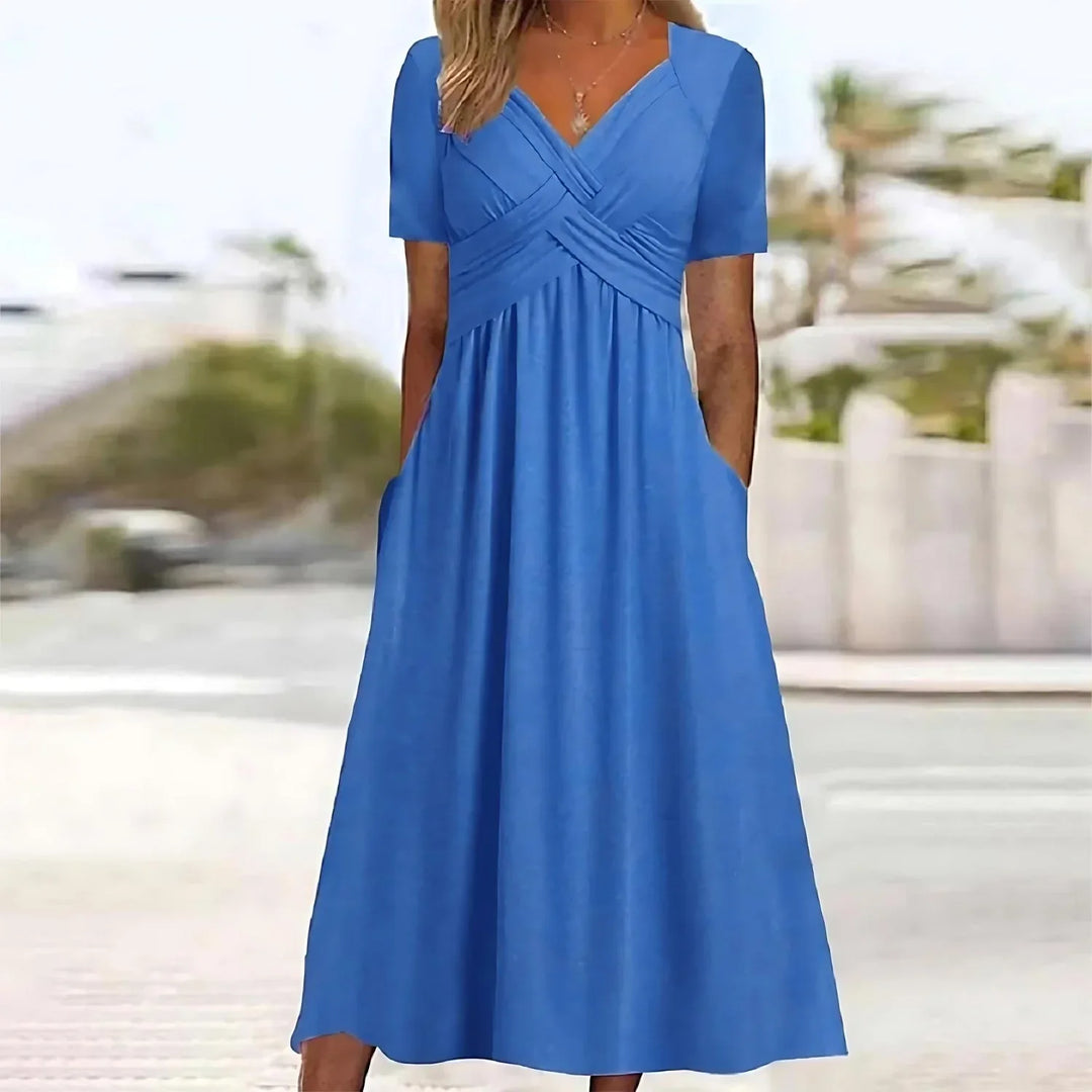 ANGELI™ - Elegant Midi Dress - MABEL LONDON