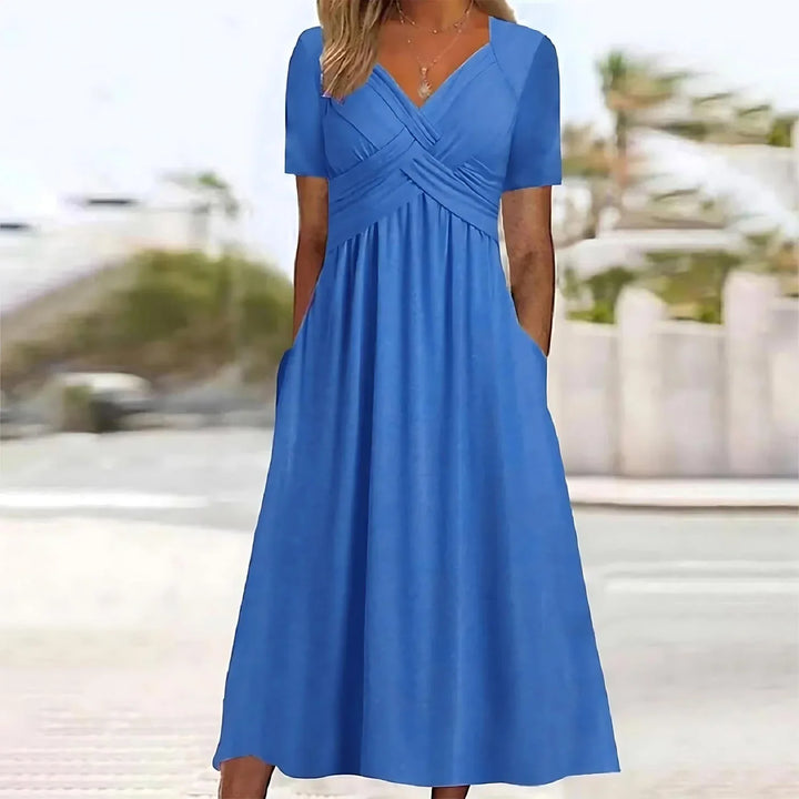 ANGELI™ - Elegant Midi Dress - MABEL LONDON