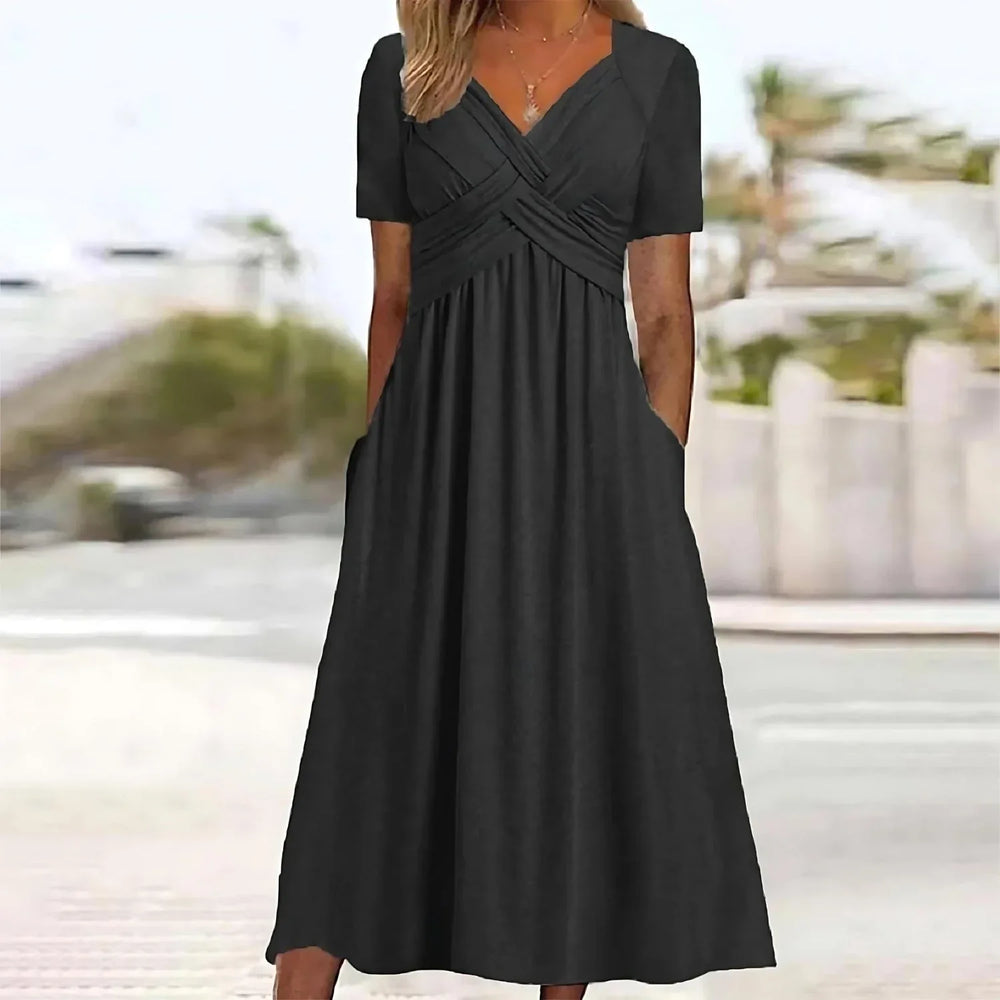 ANGELI™ - Elegant Midi Dress - MABEL LONDON