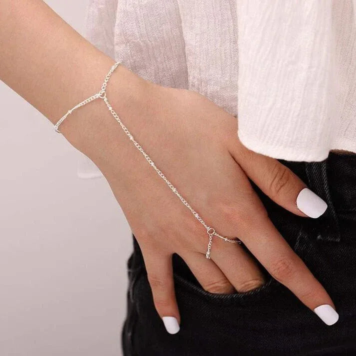 MYLENE™ – Dainty Hand Chain Bracelet - MABEL LONDON