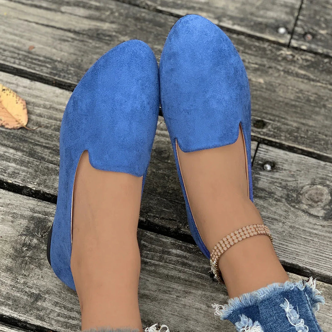 TARA™ - Simple Solid Color Pointed Toe Flat Shoes - MABEL LONDON