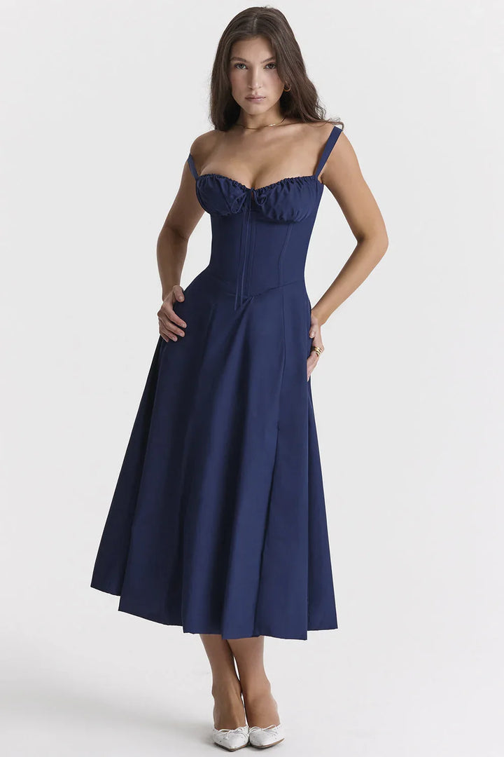 ELENA™ – Chic Corset Milkmaid Dress - MABEL LONDON