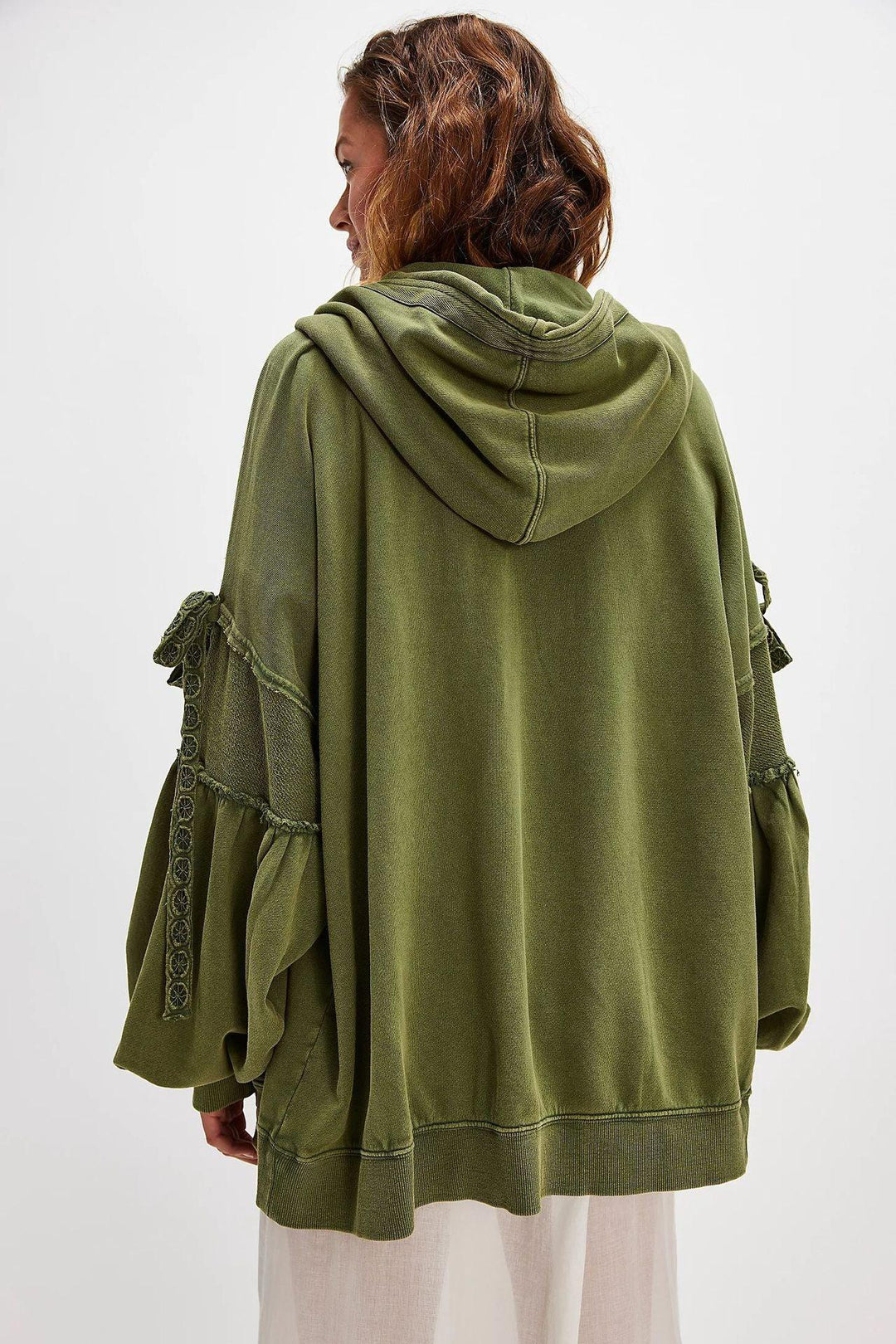 LELENA™ - Chic Zip Up Hooded Side Bow Long Sleeve Jacket - MABEL LONDON