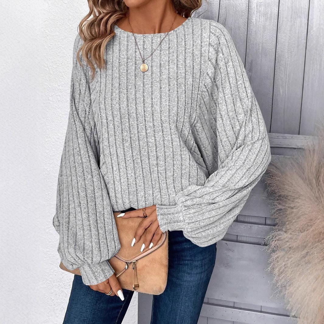 TIANA™ - Casual Loose Fit Long Sleeve Blouse - MABEL LONDON