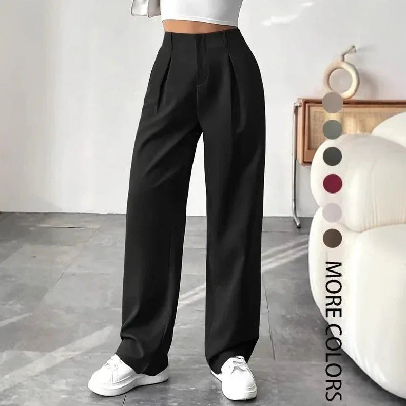 TURNI™ - Casual High Waist Wide Leg Pants - MABEL LONDON