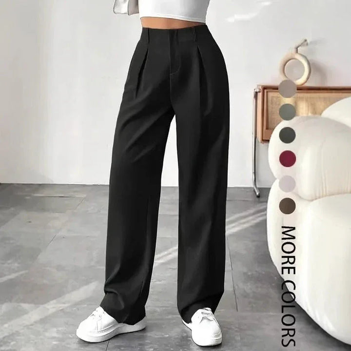 TURNI™ - Casual High Waist Wide Leg Pants - MABEL LONDON