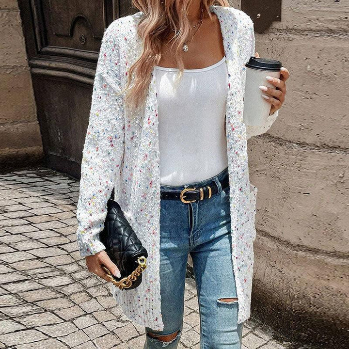 MAYVEN™ - Casual Long Sleeve Open Front Cardigan - MABEL LONDON