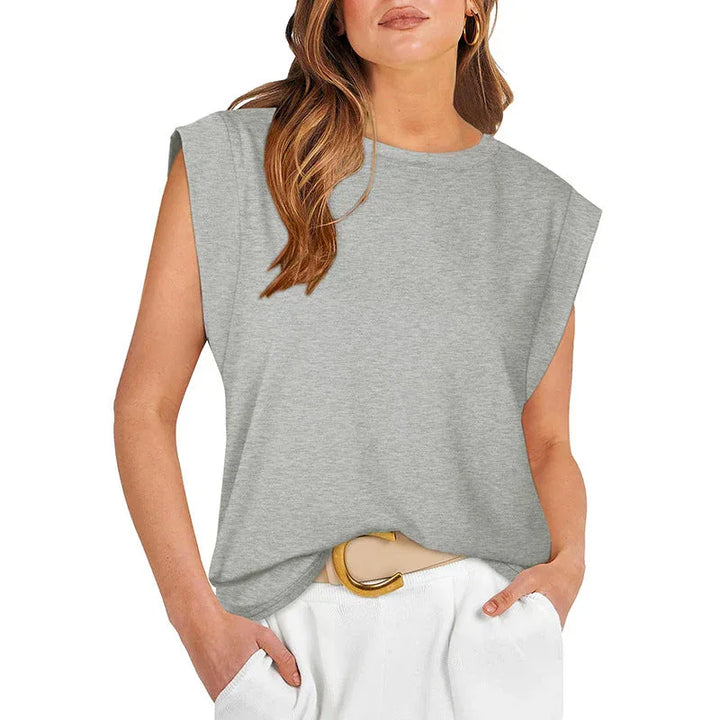 RAYANU™ – Lightweight Everyday Summer Cap Sleeve Top - MABEL LONDON