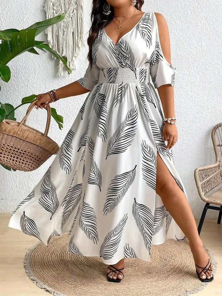 SIZAINE™ – Comfy Plus Size Casual Flowy Summer Dress - MABEL LONDON