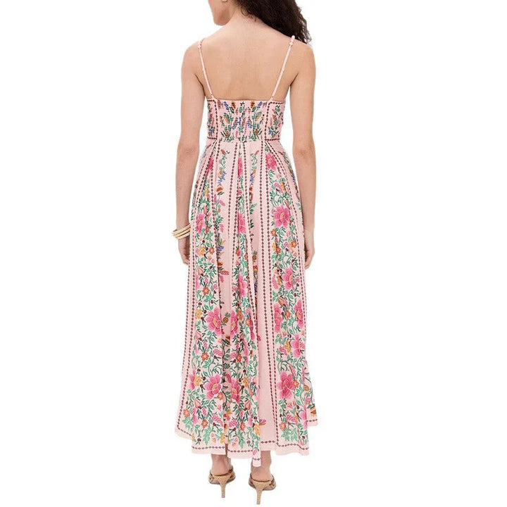 IDONNA™ – Classy Sleeveless Summer Floral Cami Maxi Dress - MABEL LONDON