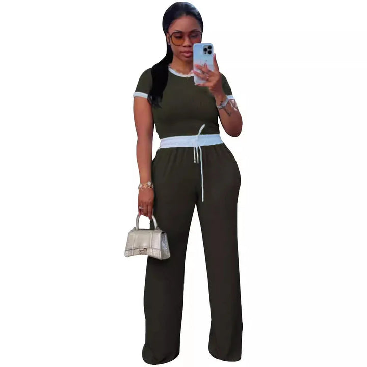 JELENA™ – Comfy Summer Tee and Pant Co-ord Set - MABEL LONDON