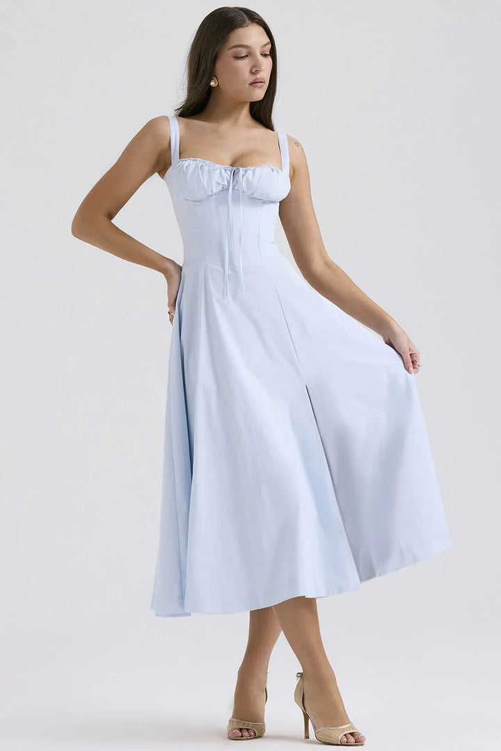 ELENA™ – Chic Corset Milkmaid Dress - MABEL LONDON